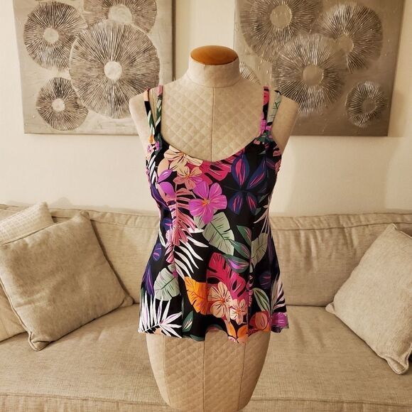 Swim Solutions Tankini Top - Picture 2 of 12